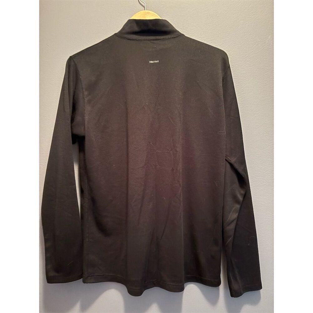 Marmot Men's Large Black Lightweight 1/2 Zip Pullover Long Sleeve - Picture 3 of 8
